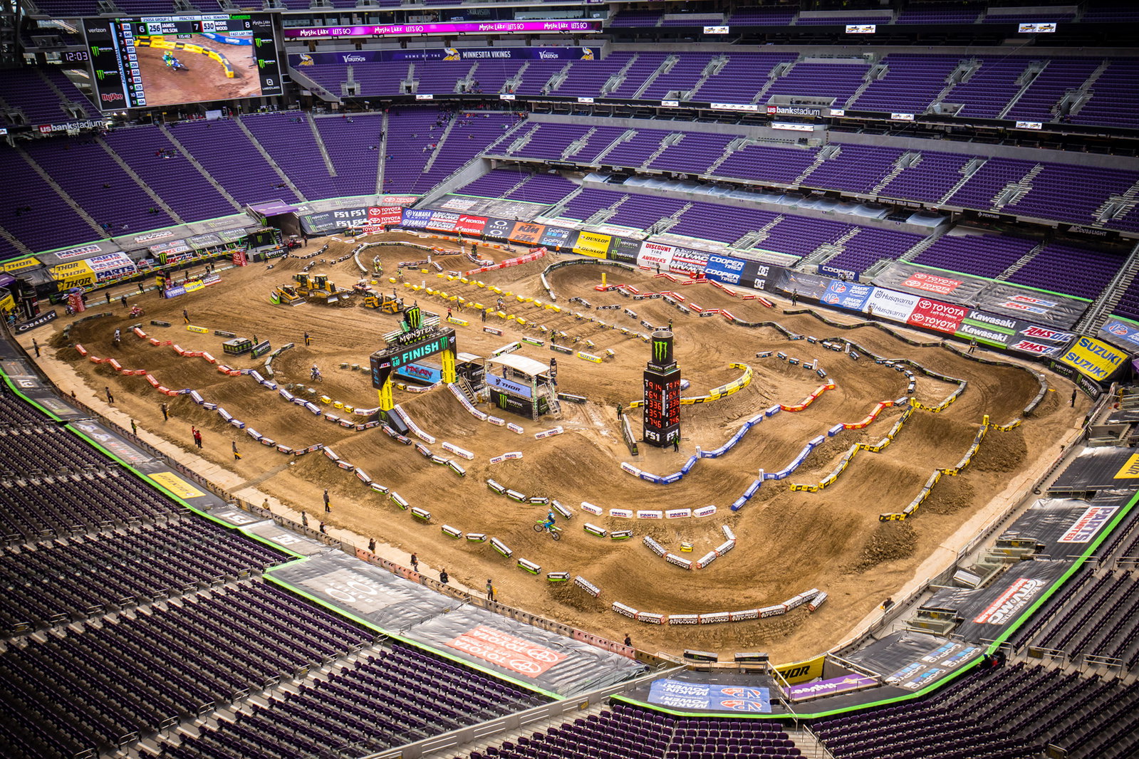 The Minneapolis track was tightest and slowest track we have seen yet.