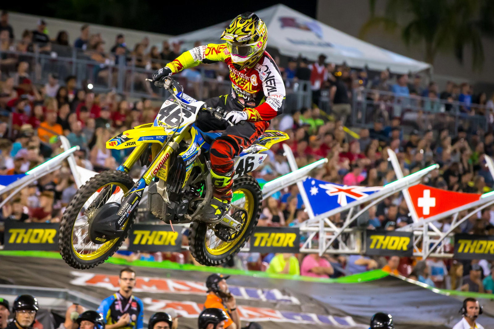 Hill set fast lap times throughout the day and won his heat race, but crashed and placed 6th in the main event.