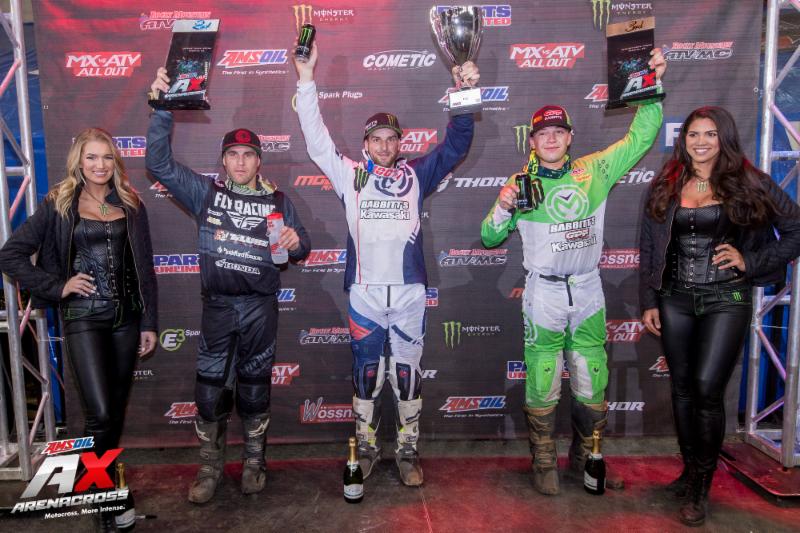 Jacob Hayes defeated Chris Blose for the overall Amsoil Arenacross victory&nbsp;in Wichita, Kansas.