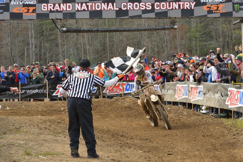 Thad Duvall earned his first win of 2018 after an intense day of racing.