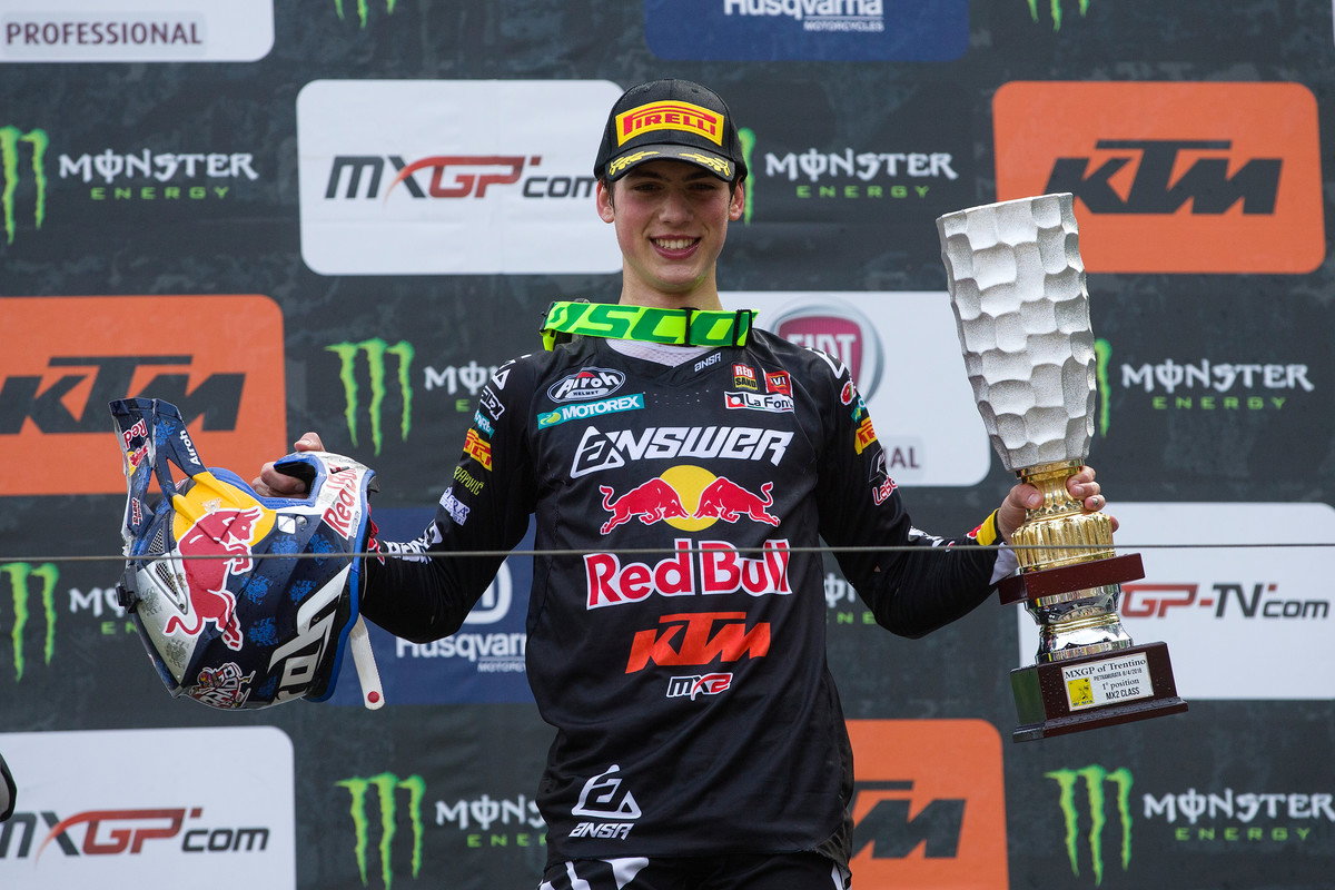 Jonass' Red Bull KTM teammate Prado took the overall win in the MX2 class.