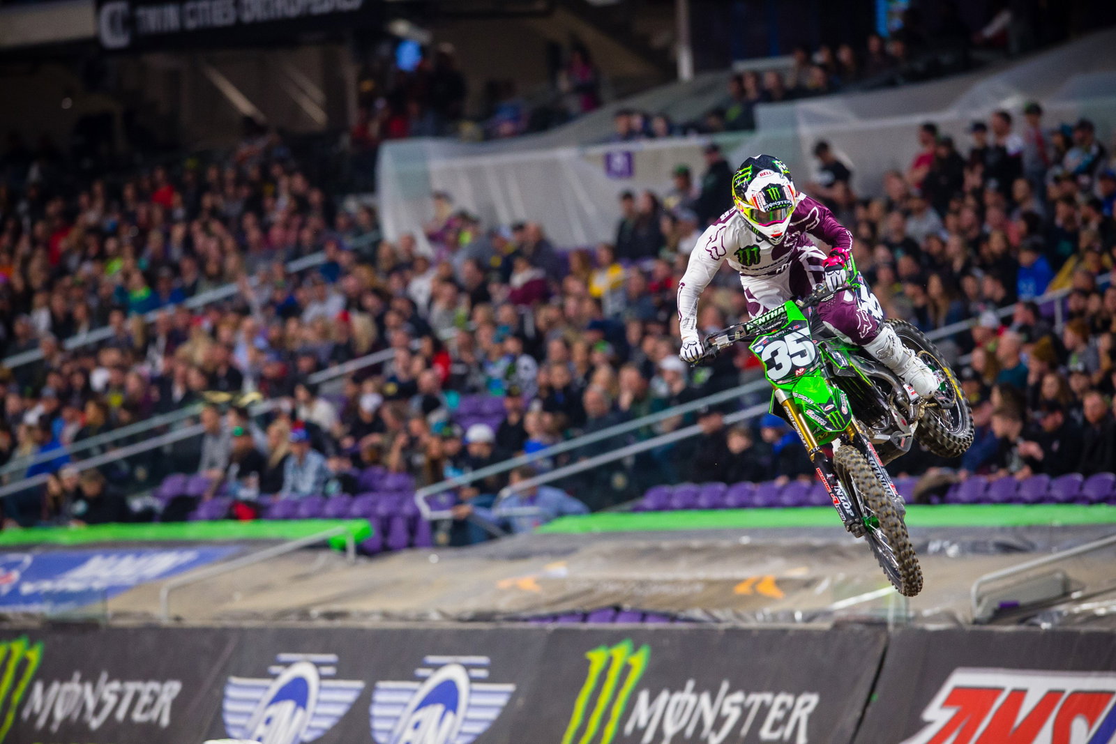 Forkner, who was running fourth in points standings, posted on Instagram that he likely won't be back until outdoors after a collarbone injury.
