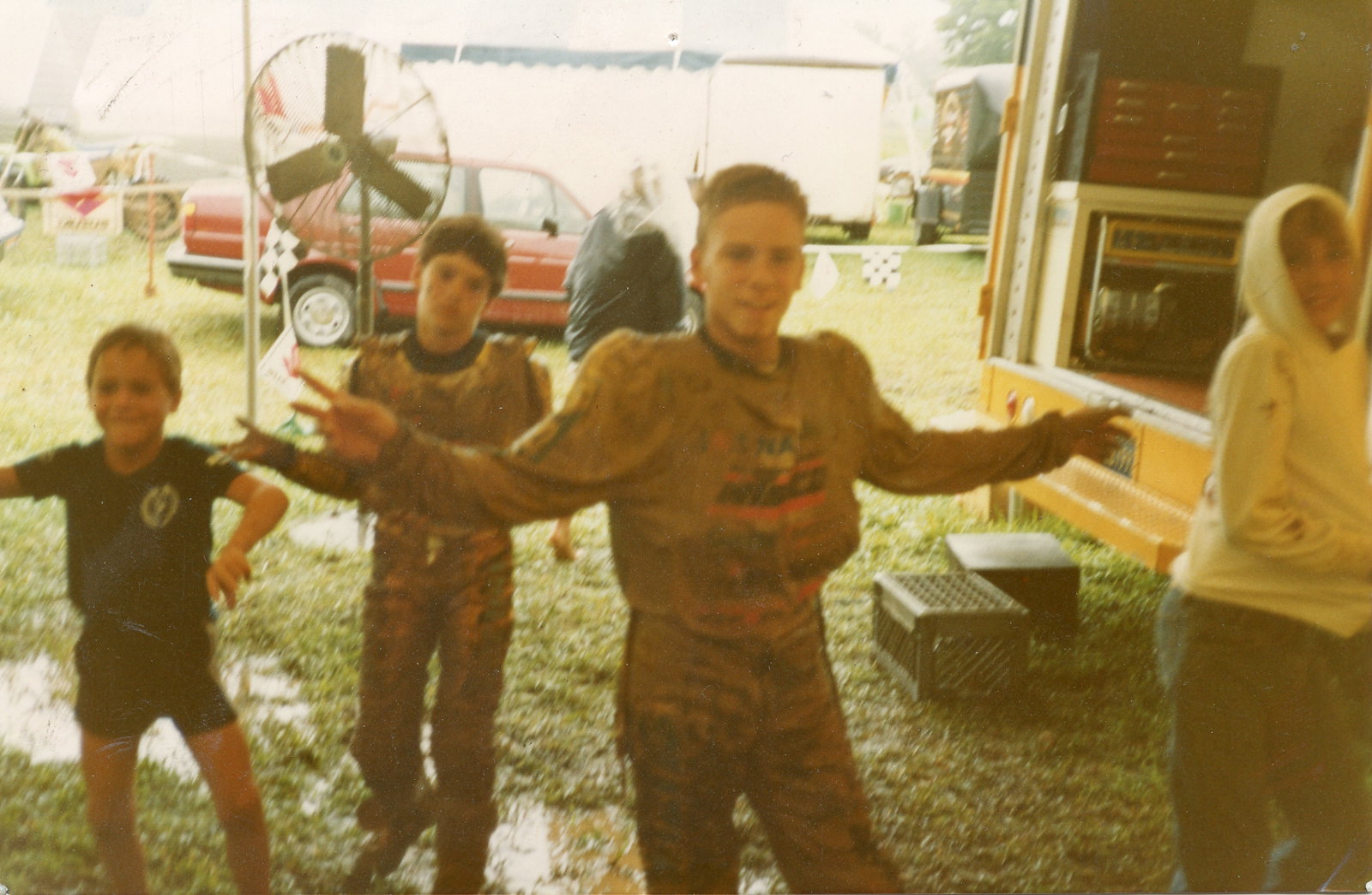 That's Jimmie Johnson with Buddy Antunez at Loretta's!