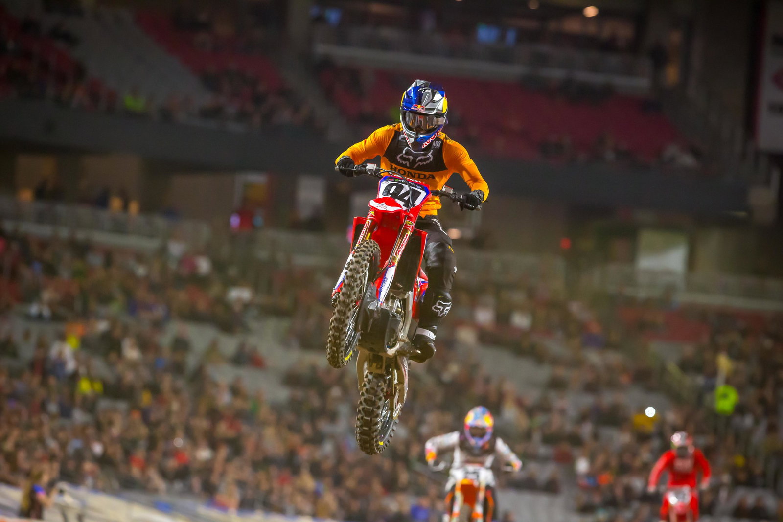 Ken Roczen will bring the red plates to Anaheim 2 this weekend after taking over the points lead through the first two rounds.