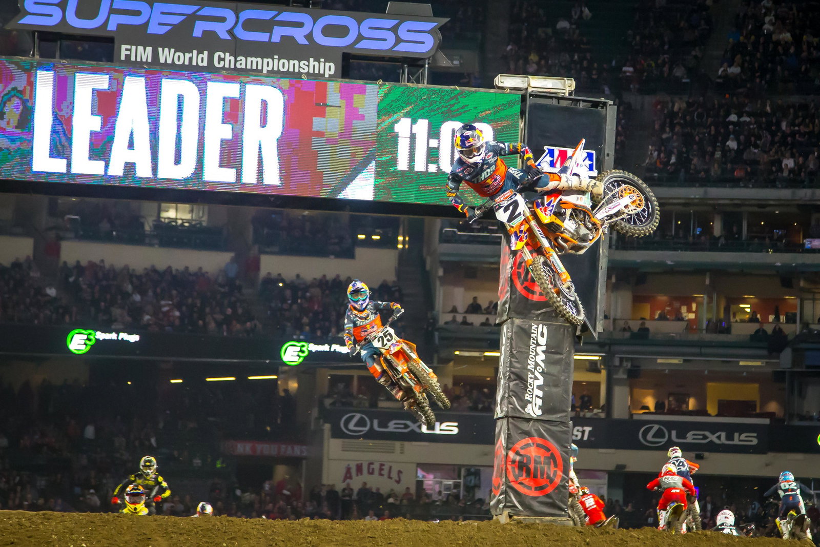 Webb got he better of Musquin early, but Marvin got him in race three. The racing was up and down, back and forth like that all night.