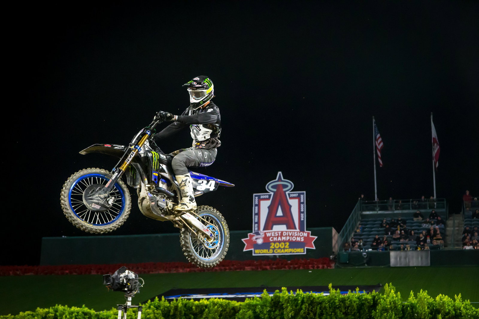 Ferrandis rode well, winning race two but losing the overall to McElrath on a tie breaker. He was trying to catch and pass Adam Cianciarulo in the final race, which would have given him the points for the overall, but he couldn't quite get there.