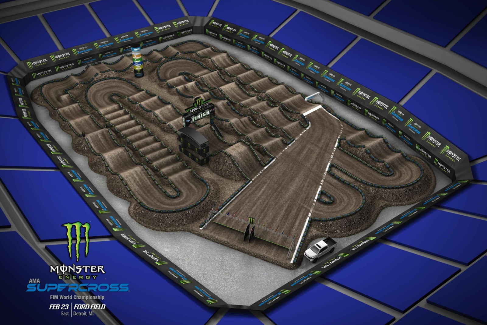 Detroit Animated Track Map