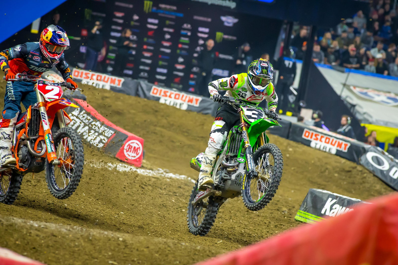 We saw Eli Tomac respond from his bad weekend in Arlington when he came out flying early in Detroit.