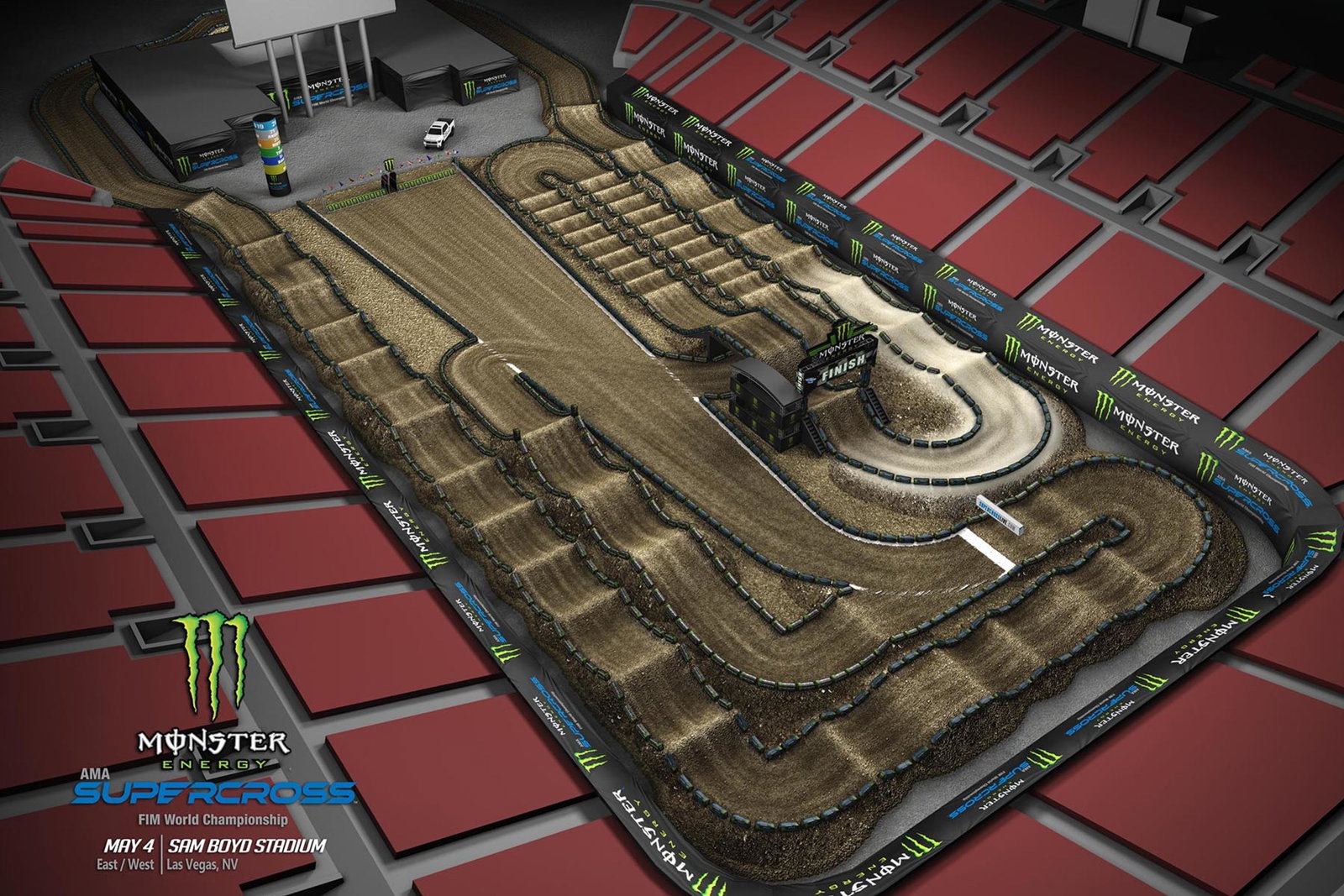 Las Vegas Animated Track Map