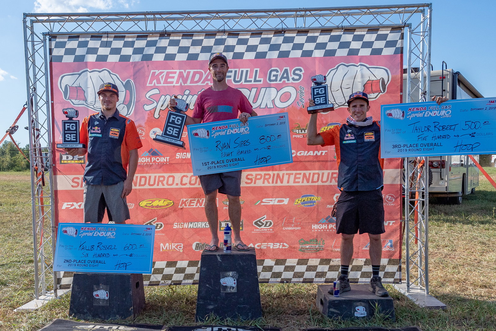 Pro class overall podium at the final round.