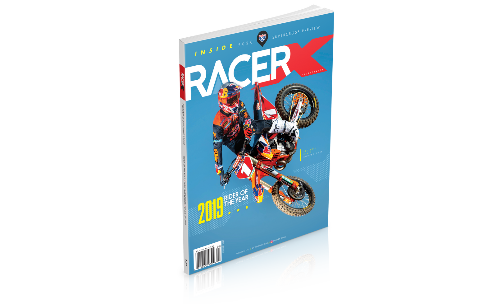 Despite muted early expectations, Red Bull KTM&rsquo;s Cooper Webb won the 2019 Monster Energy AMA Supercross Championship and took his first 450 Class win in Lucas Oil AMA Pro Motocross. The Racer X Rider of the Year takes his well-deserved spot on Page One of our February issue.