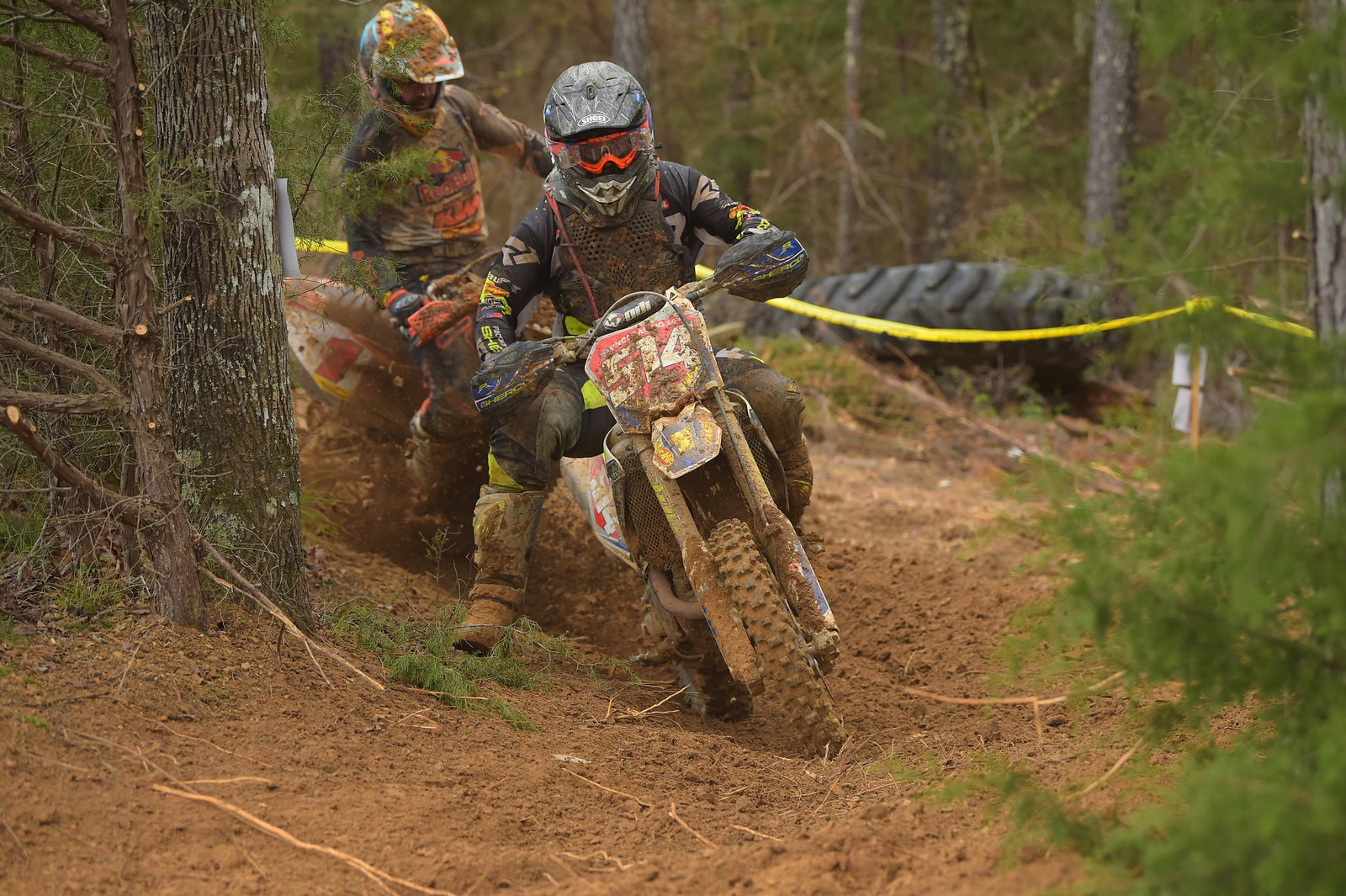 Steward Baylor (FactoryONE Sherco) and Kailub Russell (FMF/KTM Factory Racing) had an intense battle for the duration of the race on Sunday afternoon.