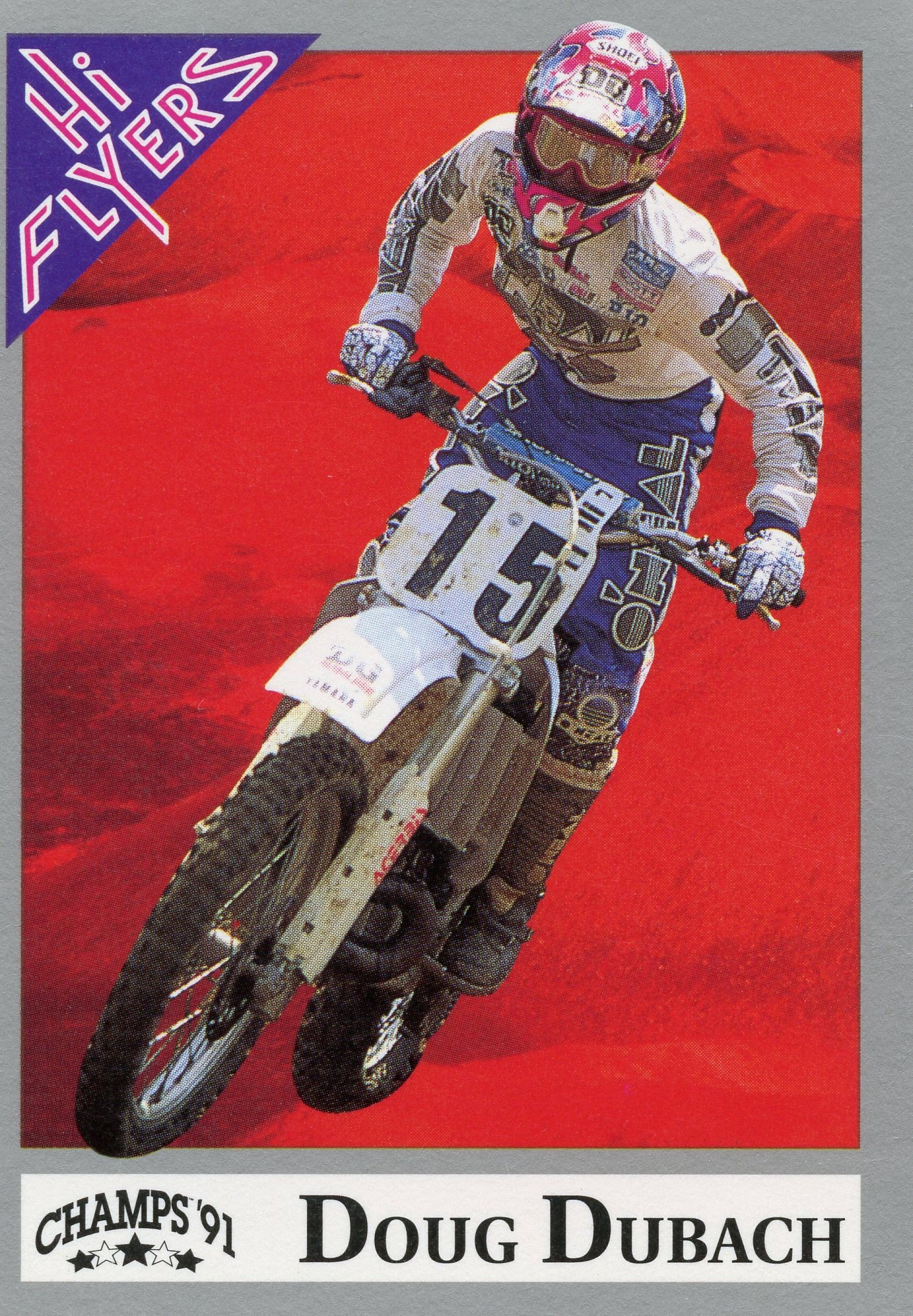 Dan Jannette and Doug Dubach's 1991 Hi Flyers Motocross Cards