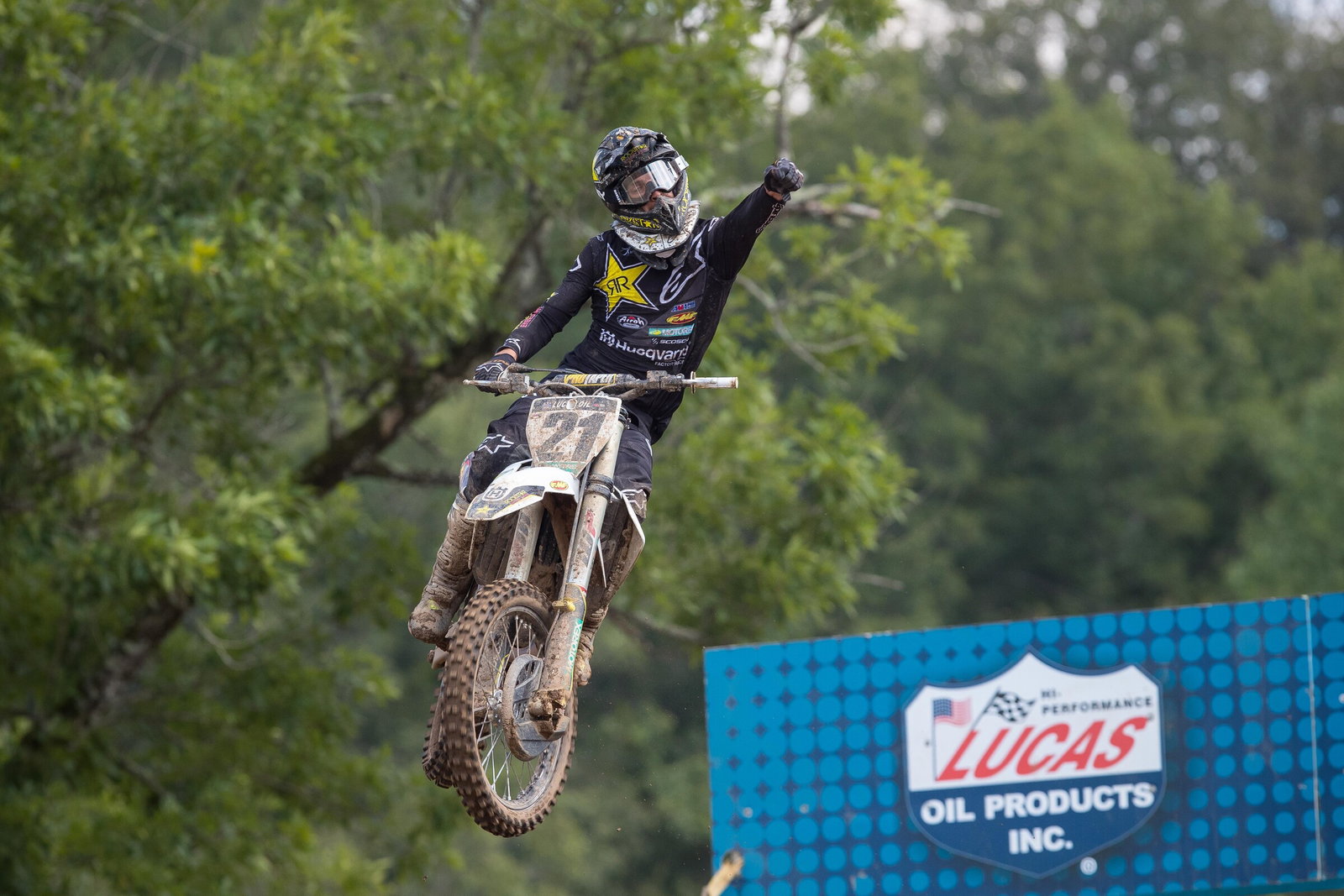 Jason Anderson claimed the first moto win of 2020.