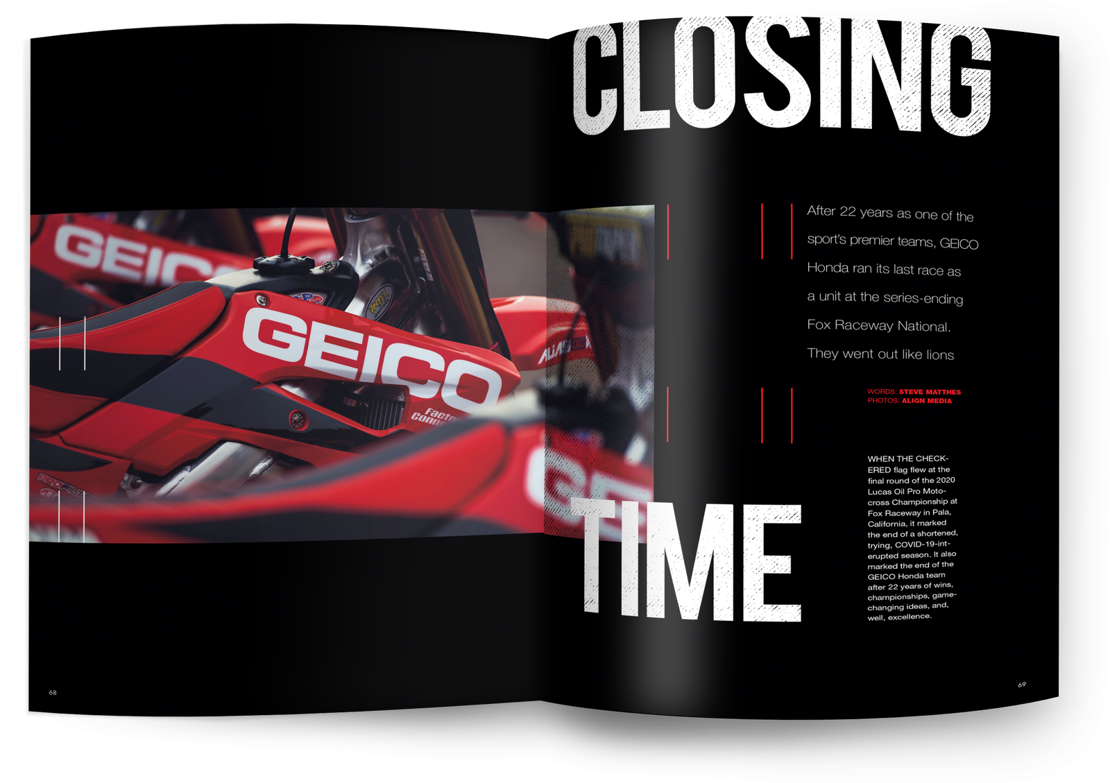 Closing Time in the January 2021 Issue of Racer X Illustrated