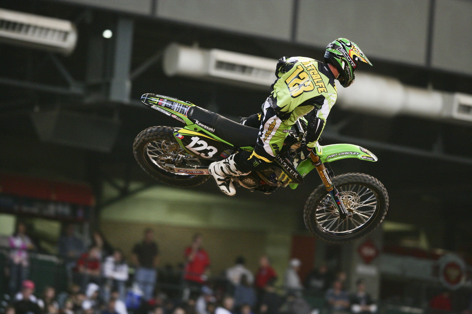 Metcalfe at the 2008 Phoenix Supercross.