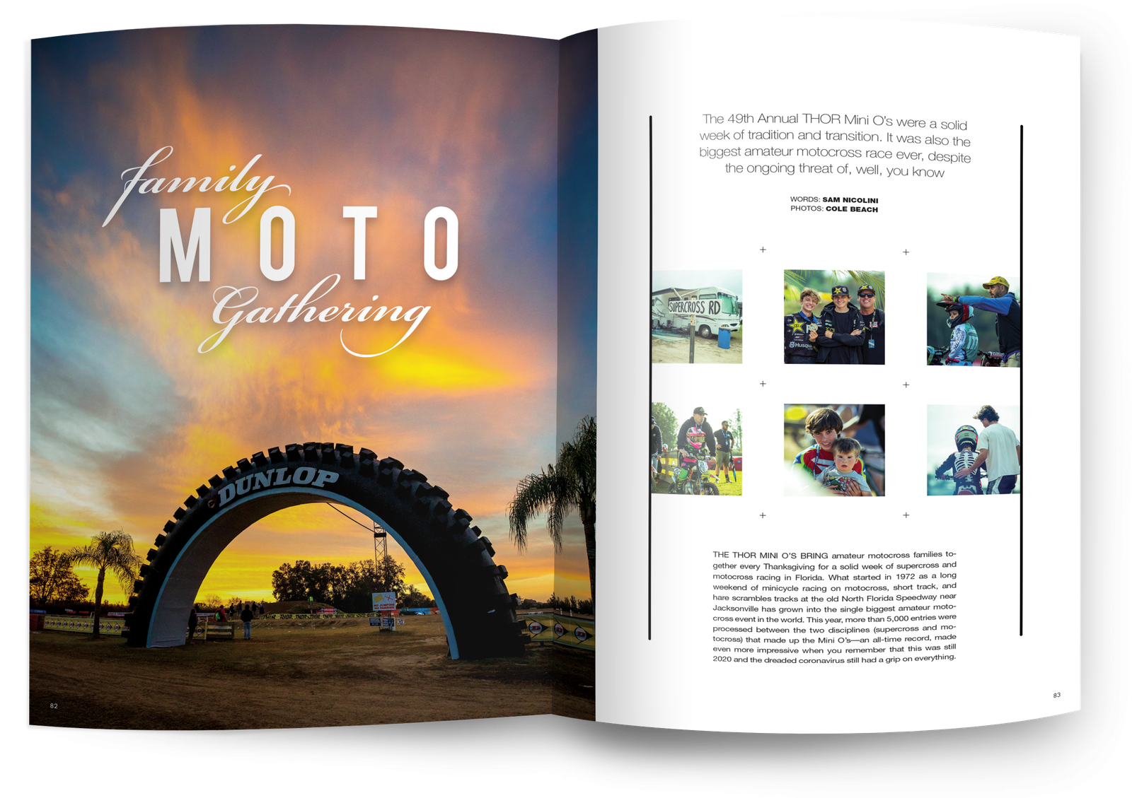 Moto Family Gathering in the March 2021 Issue of Racer X Illustrated