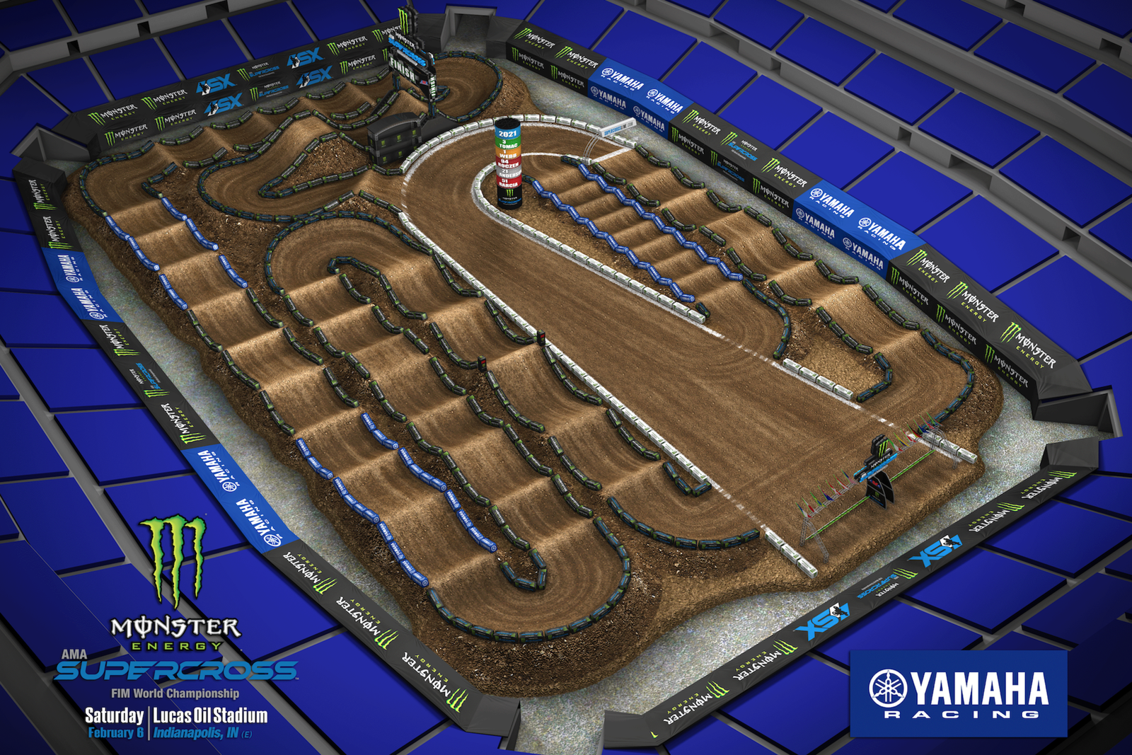 Indianapolis 3 Animated Track Map