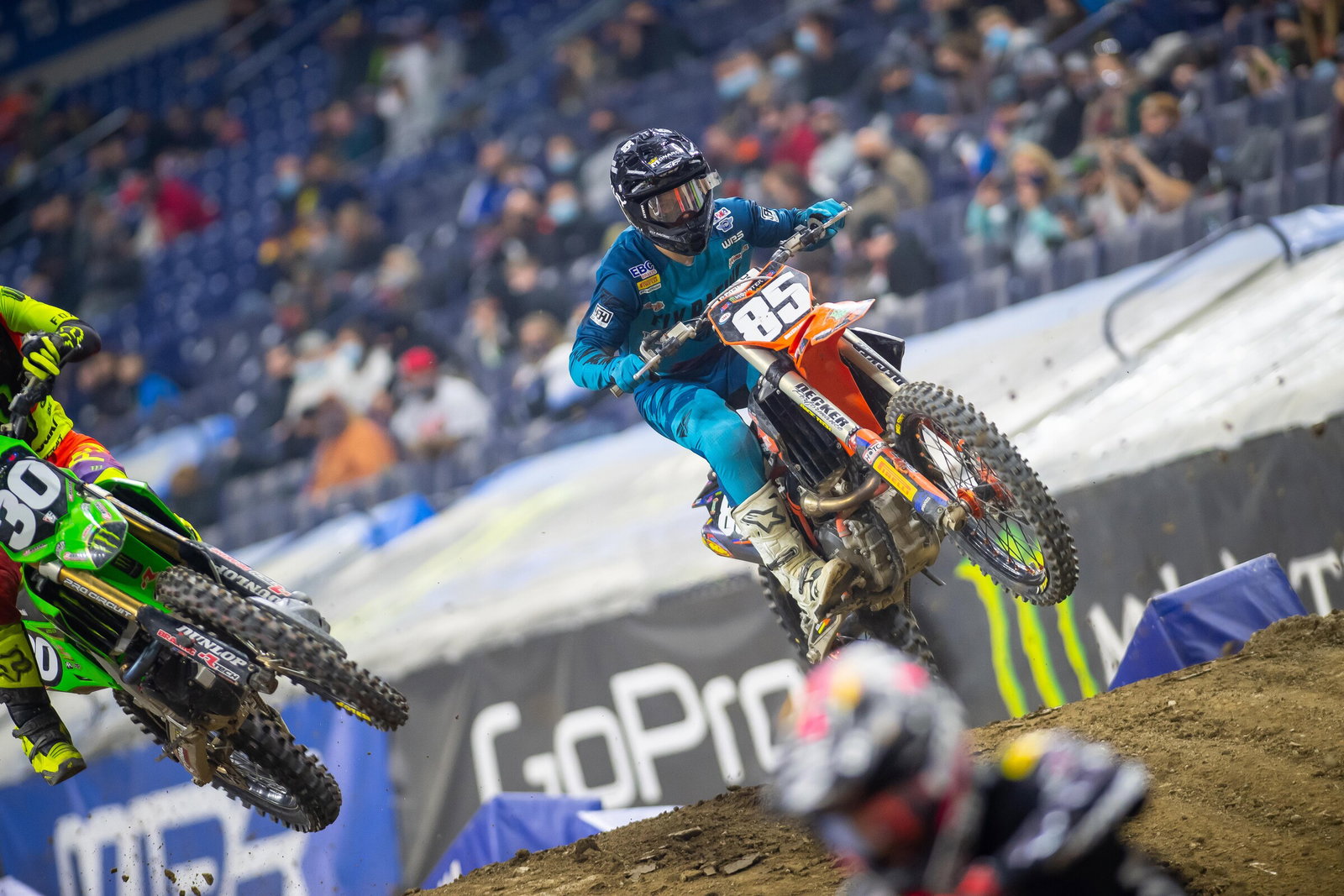 In the first six 250SX East Region races of the season, Moranz earned three top-ten finishes.