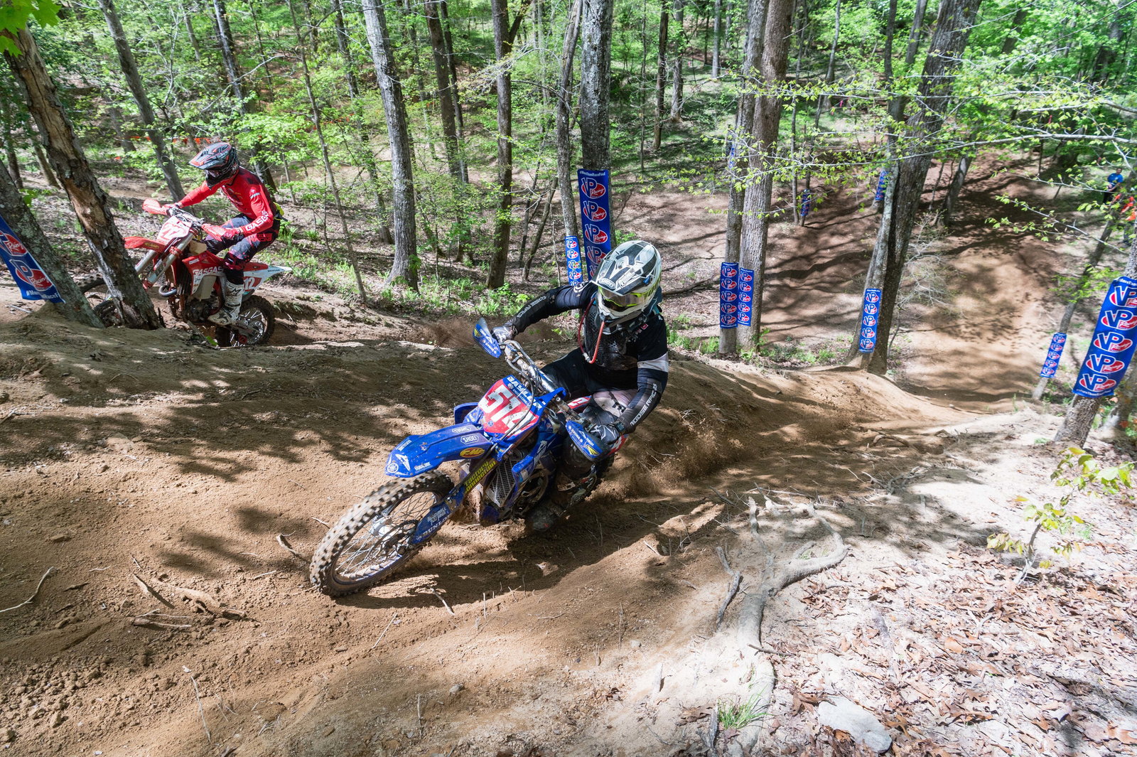 Steward Baylor (AmPro Yamaha) and Ricky Russell (Coastal GasGas Factory Racing) battling for the lead.