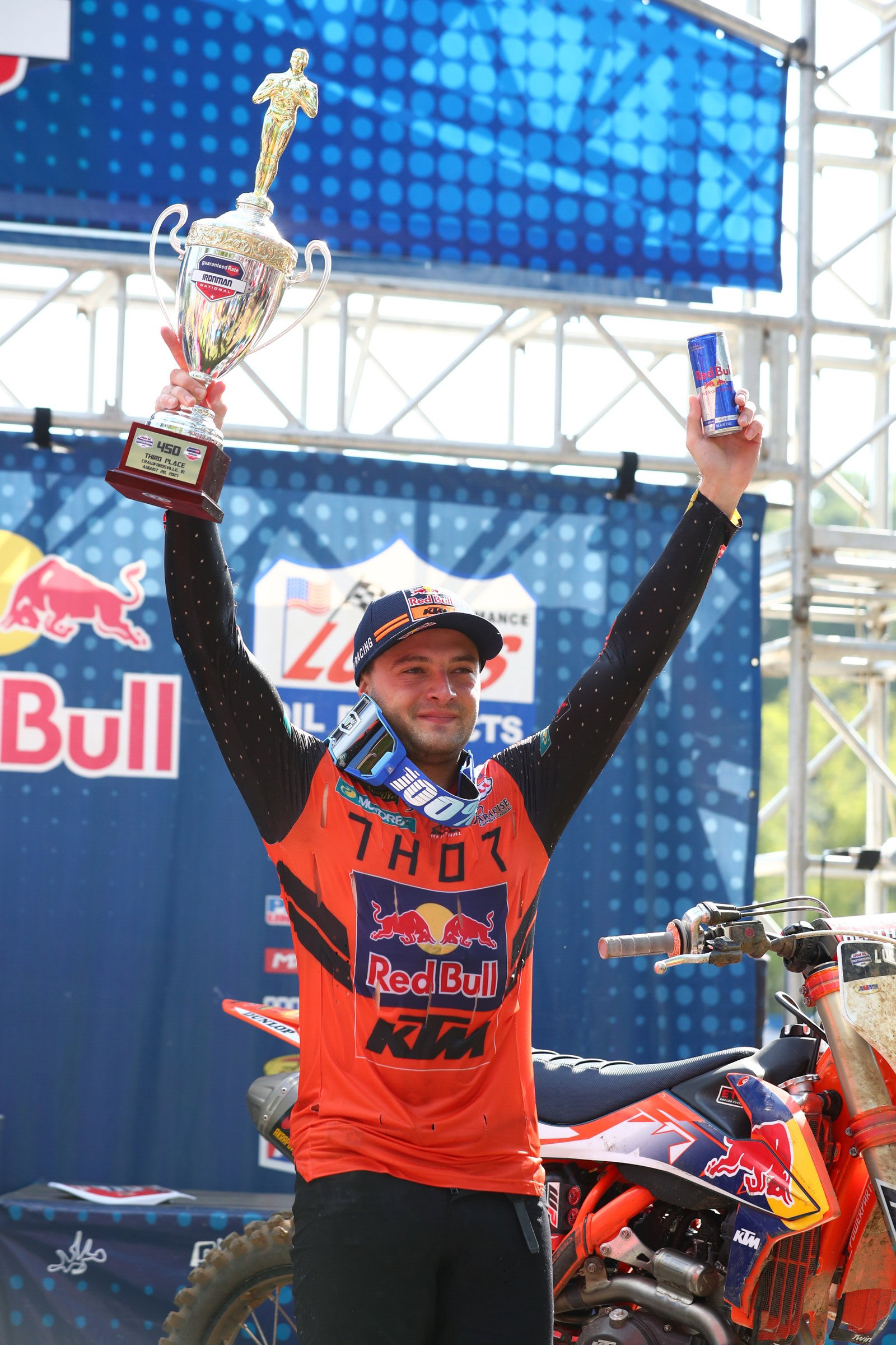 Cooper Webb had his best ride of the season, earning both his first moto podium of the season and his first overall podium of the season as well.