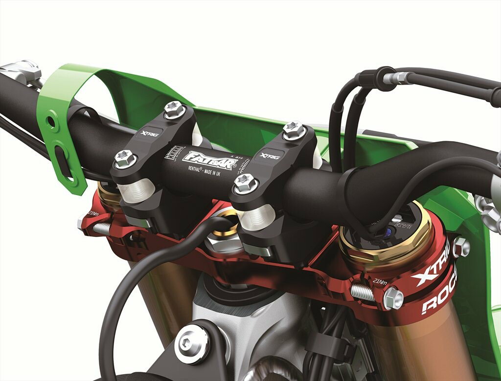 The Xtrig triple clamps...