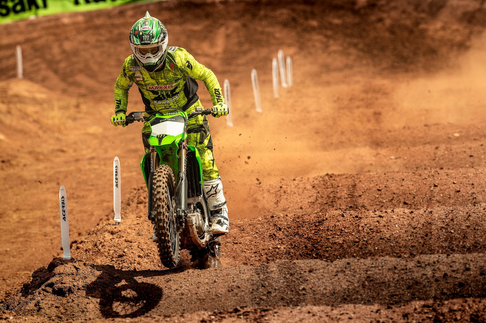 Jeremy McGrath on the KX450SR