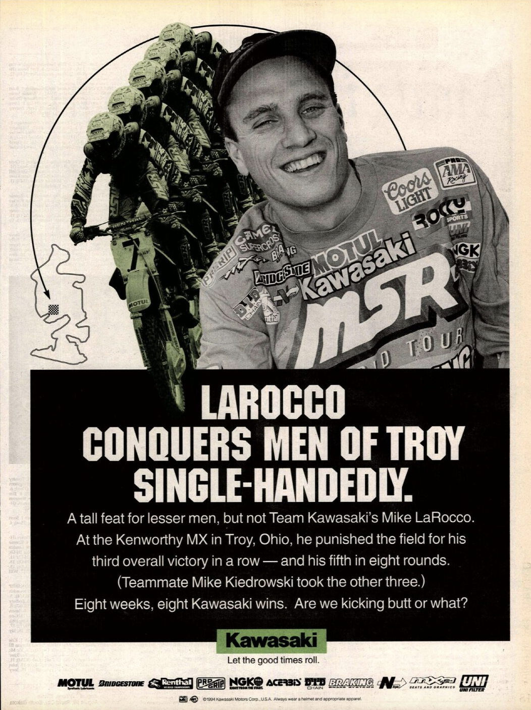 Mike LaRocco in Cycles News.