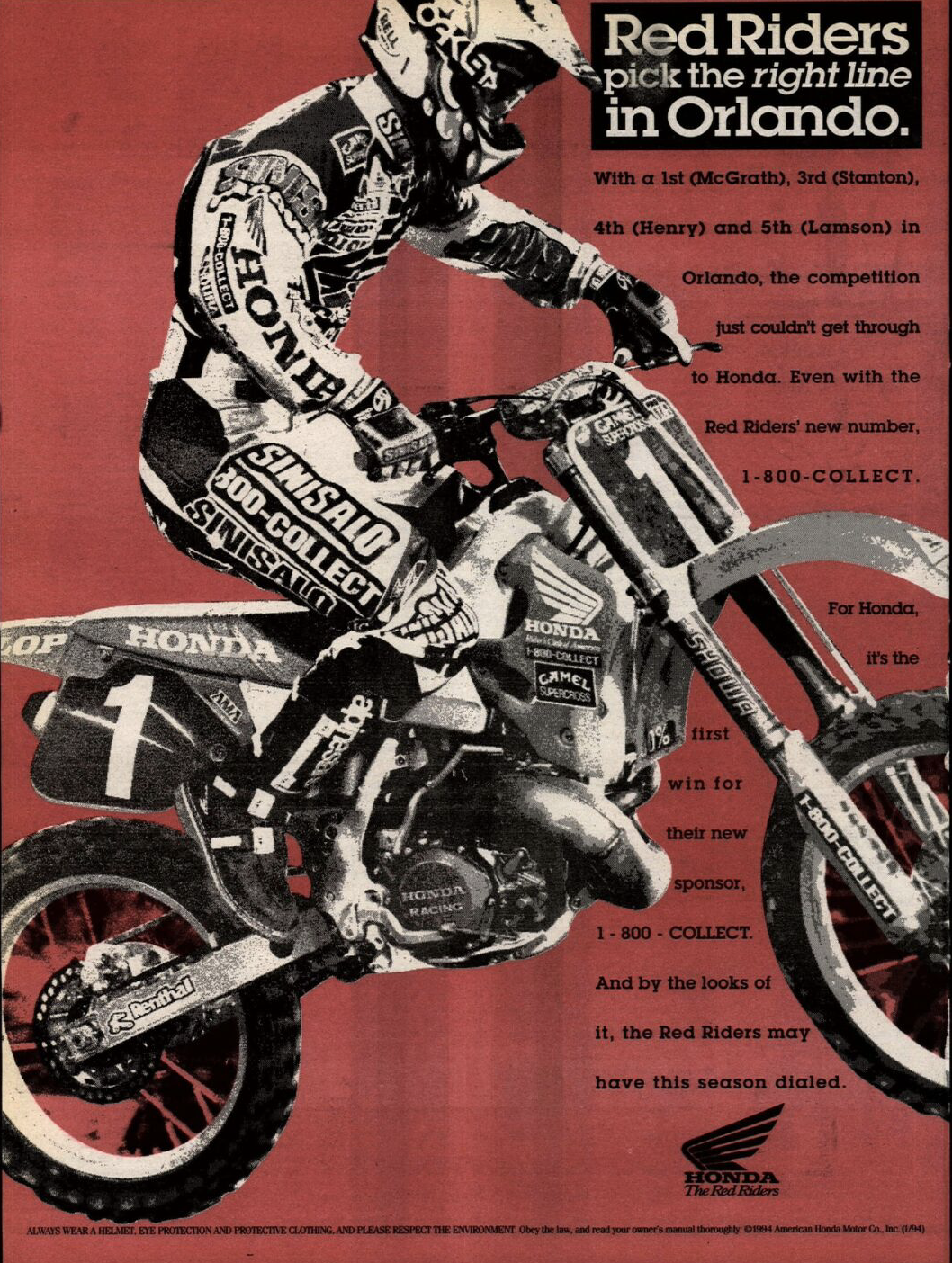 Jeremy McGrath in Cycles News.