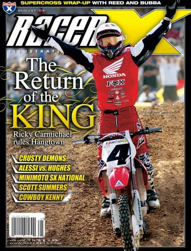 Ricky Carmichael on the cover of Racer X Illustrated.