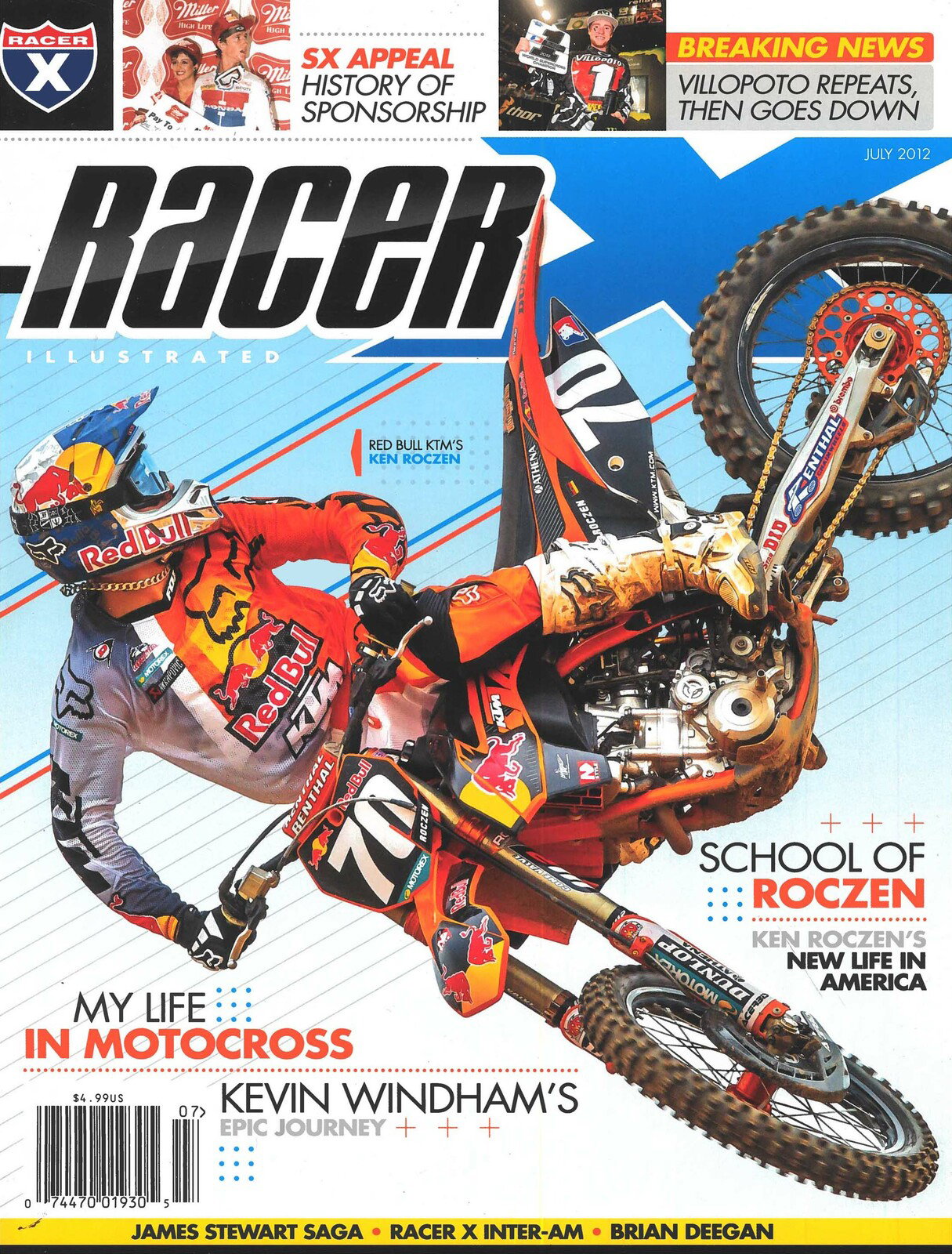 Ken Roczen on the cover of Racer X Illustrated.