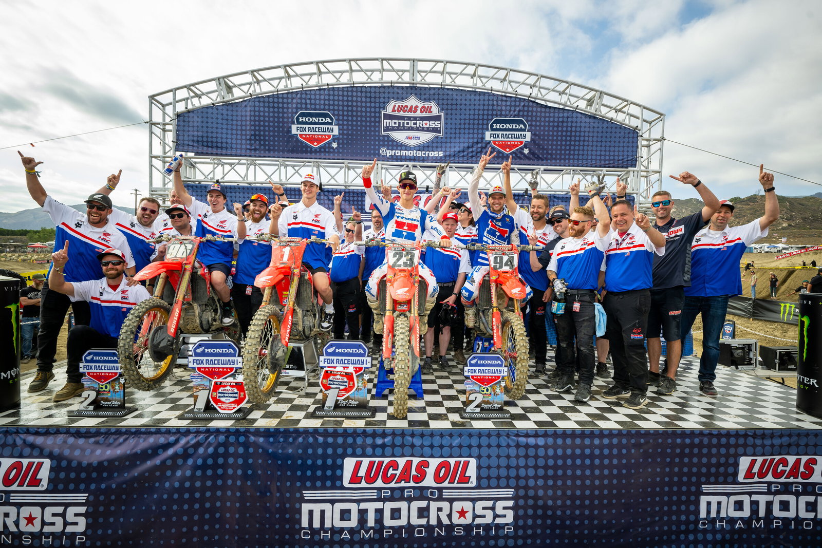 The Honda HRC crew.