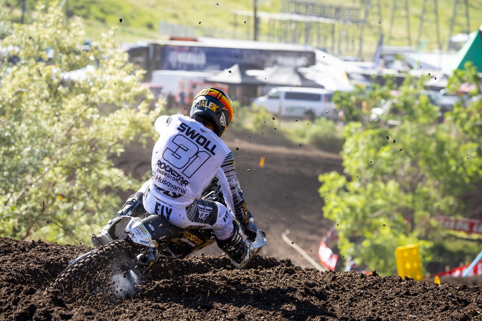 Jalek Swoll hurt his shoulder at the first round and hasn't been in a single second moto yet this season, but he looked great in the first moto at Hangtown.