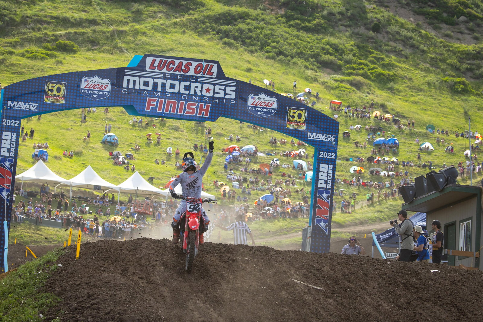 Ken Roczen fought hard for 2-1 moto finishes to take the overall.