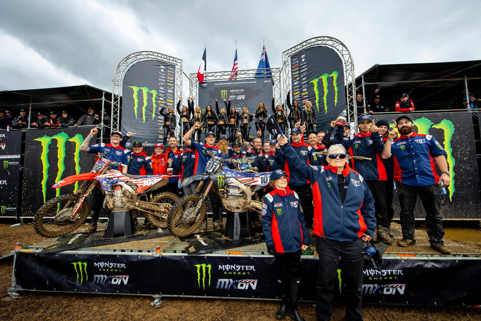 Team USA celebrates.