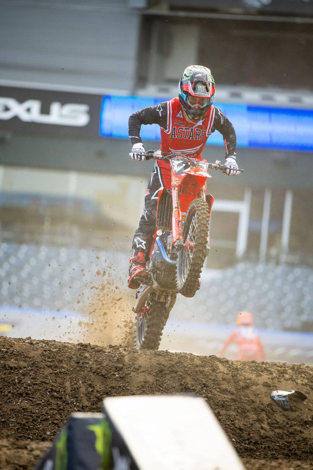 Chase Sexton was fastest for most of the first 450 A qualifier but Marvin Musquin&nbsp; edged him at the end.
