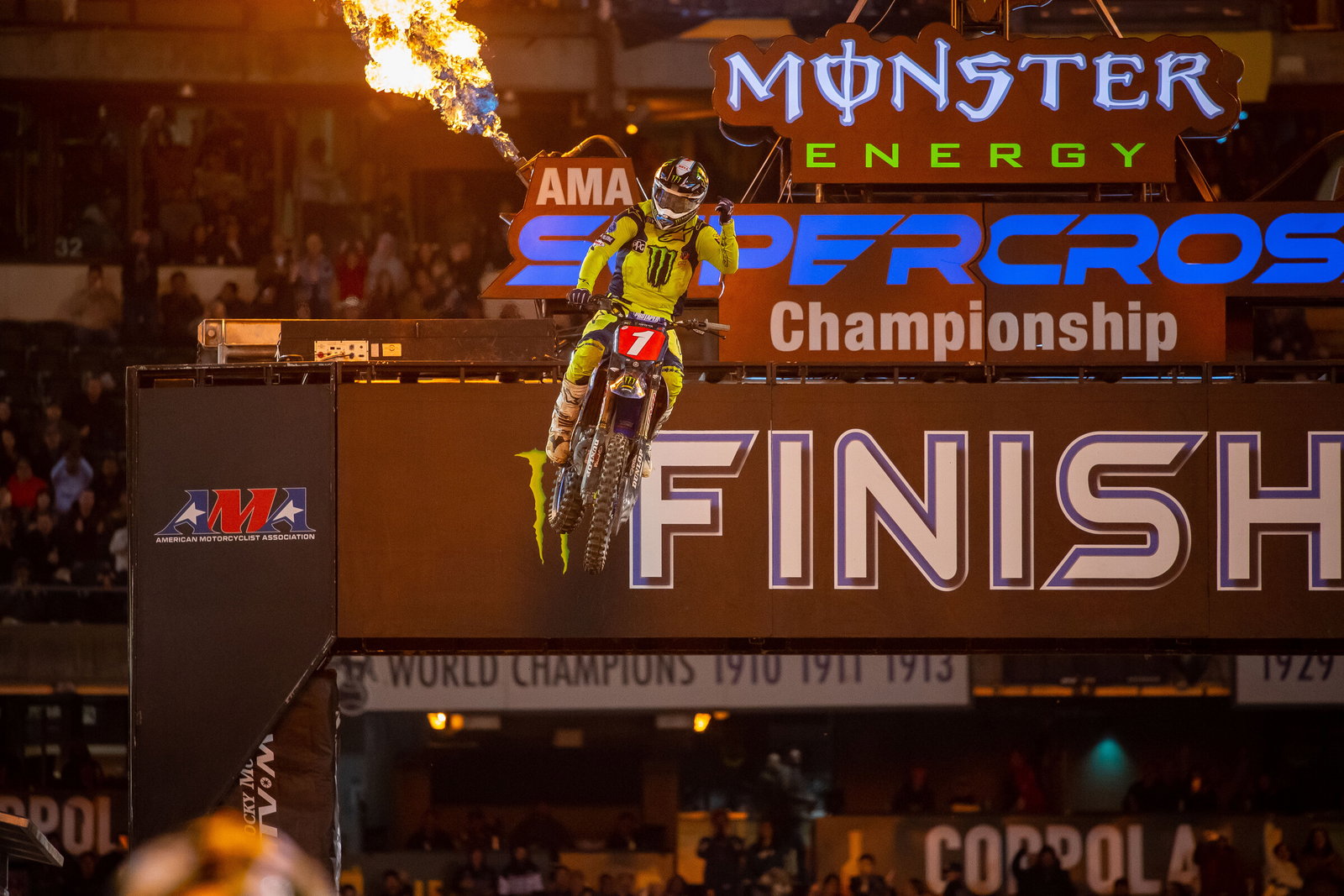 Eli Tomac's fourth 450SX win of 2023 tied him with Ricky Carmichael for third on the all-time premier class AMA Supercross wins list with 48 apiece. He enters the seventh round of 2023 with a seven-point lead over Chase Sexton and Cooper Webb.