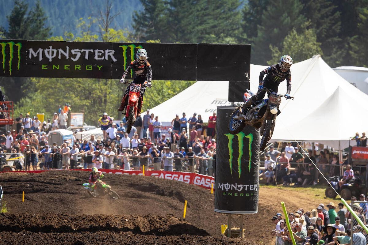 Monster Energy athletes Eli Tomac (right, #3) and Chase Sexton (left, #23) will look to continue their rivalry that defined a historic 2022 title fight in the 450 Class.