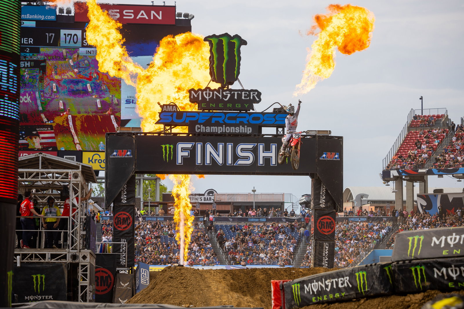 Chase Sexton took his fourth win of the season in Nashville, and moved into second in the points.