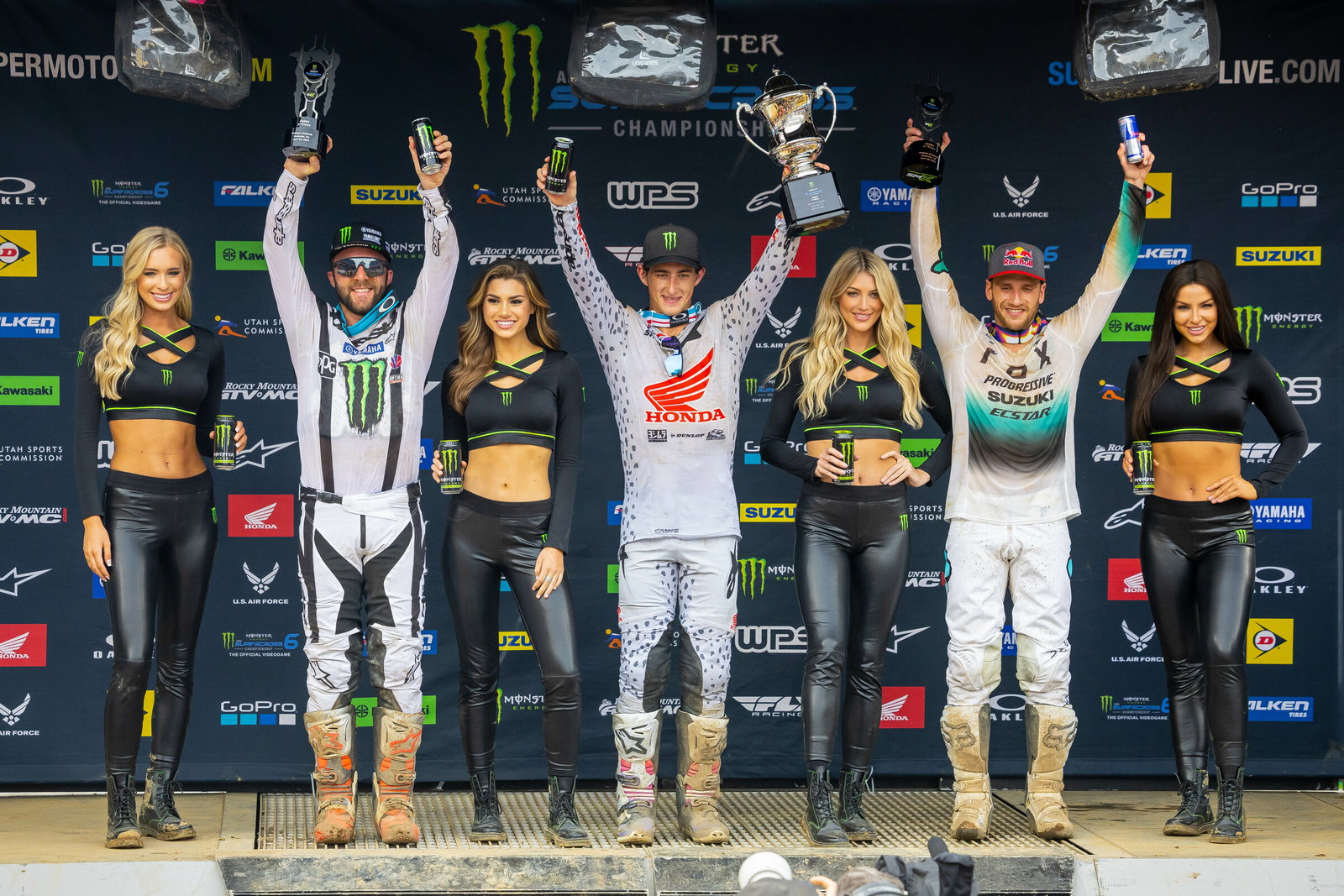 The 450SX podium in Nashville.