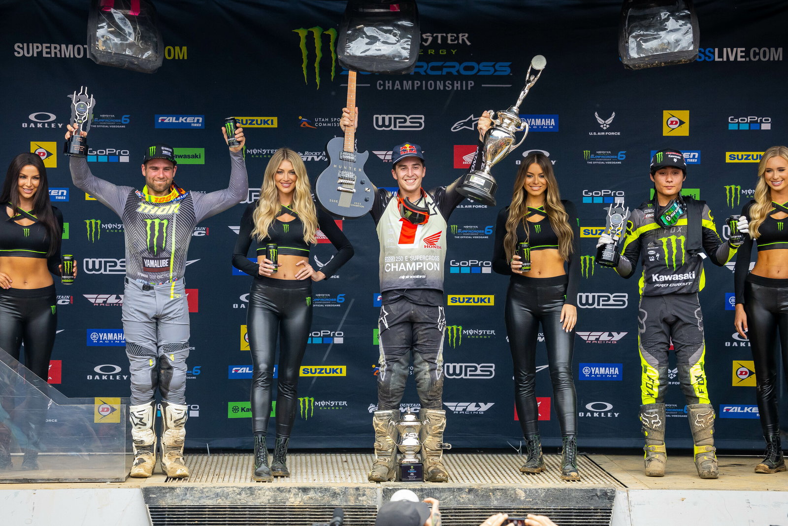 The Nashville 250SX podium.