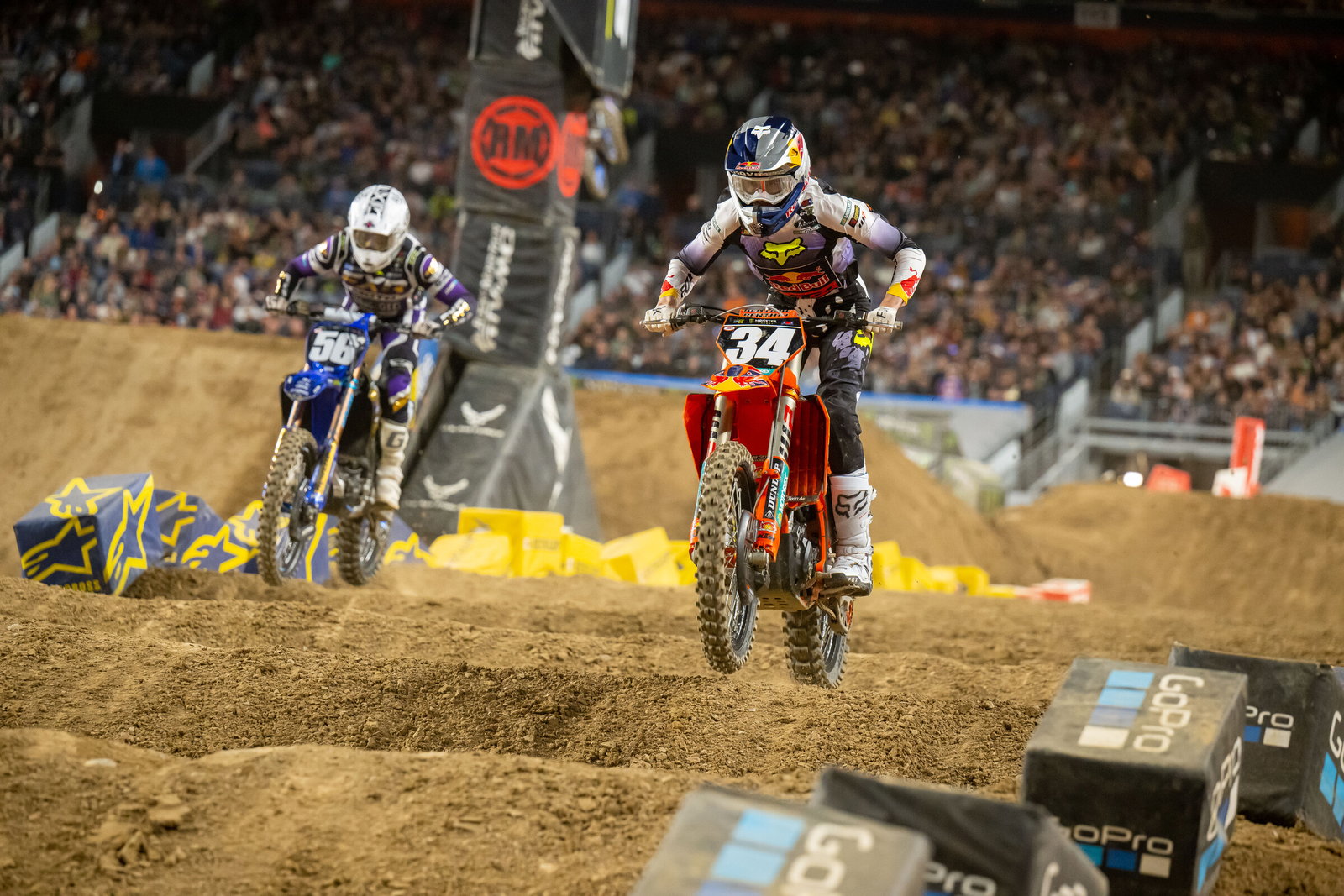 Enzo Lopes chases down the #34 of Max Vohland.&nbsp;