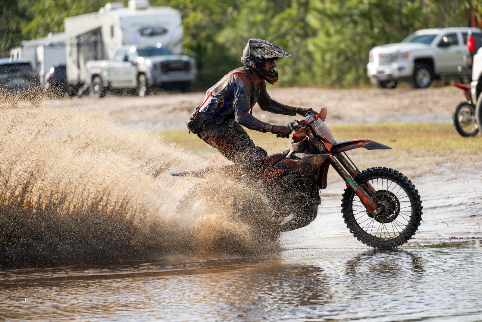 Watch: Sandy, Muddy, and Rainy Wild Boar GNCC Motorcycle Highlights & Results