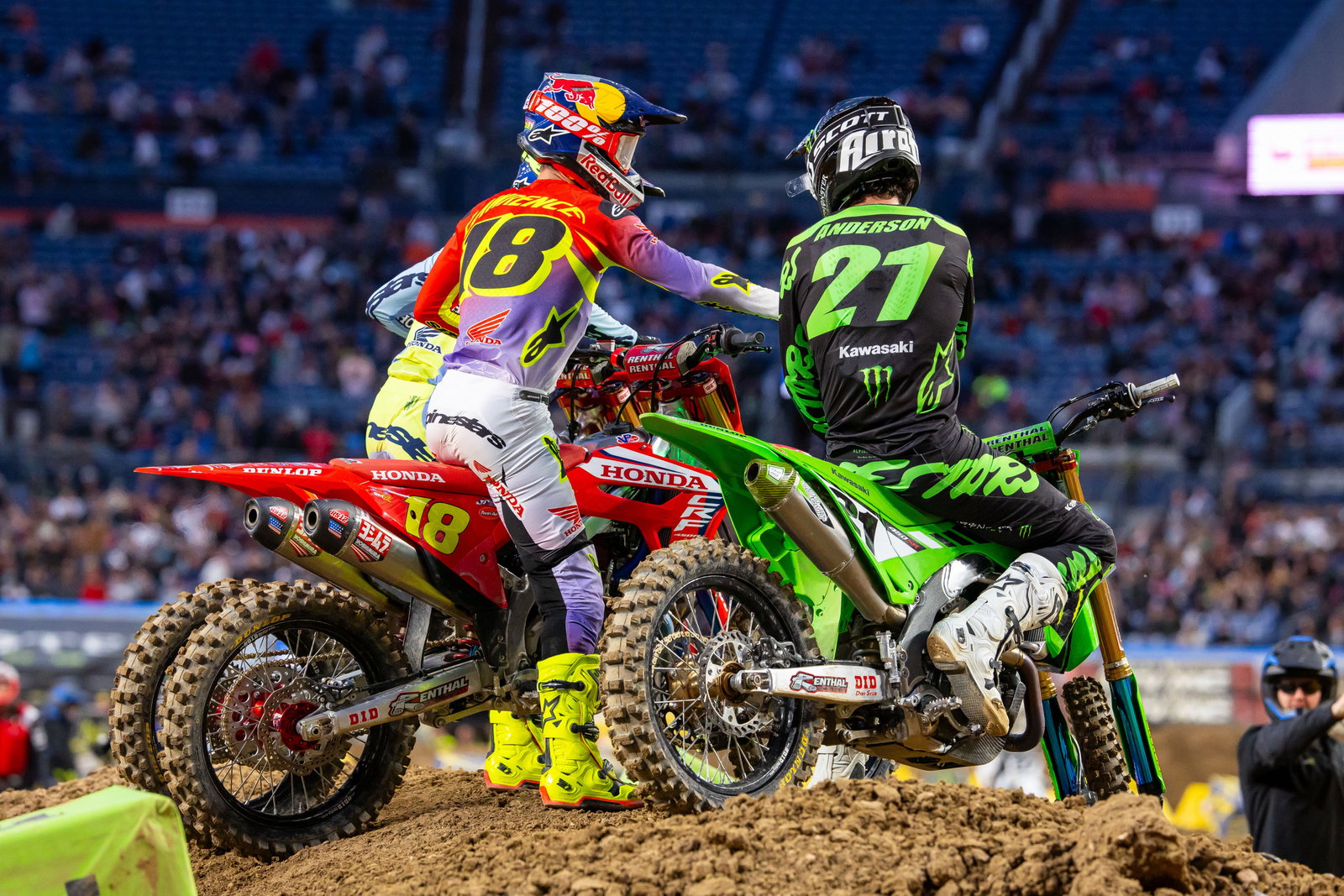 Jason Anderson took his second podium in a row, this time behind both of the Lawrence brothers.