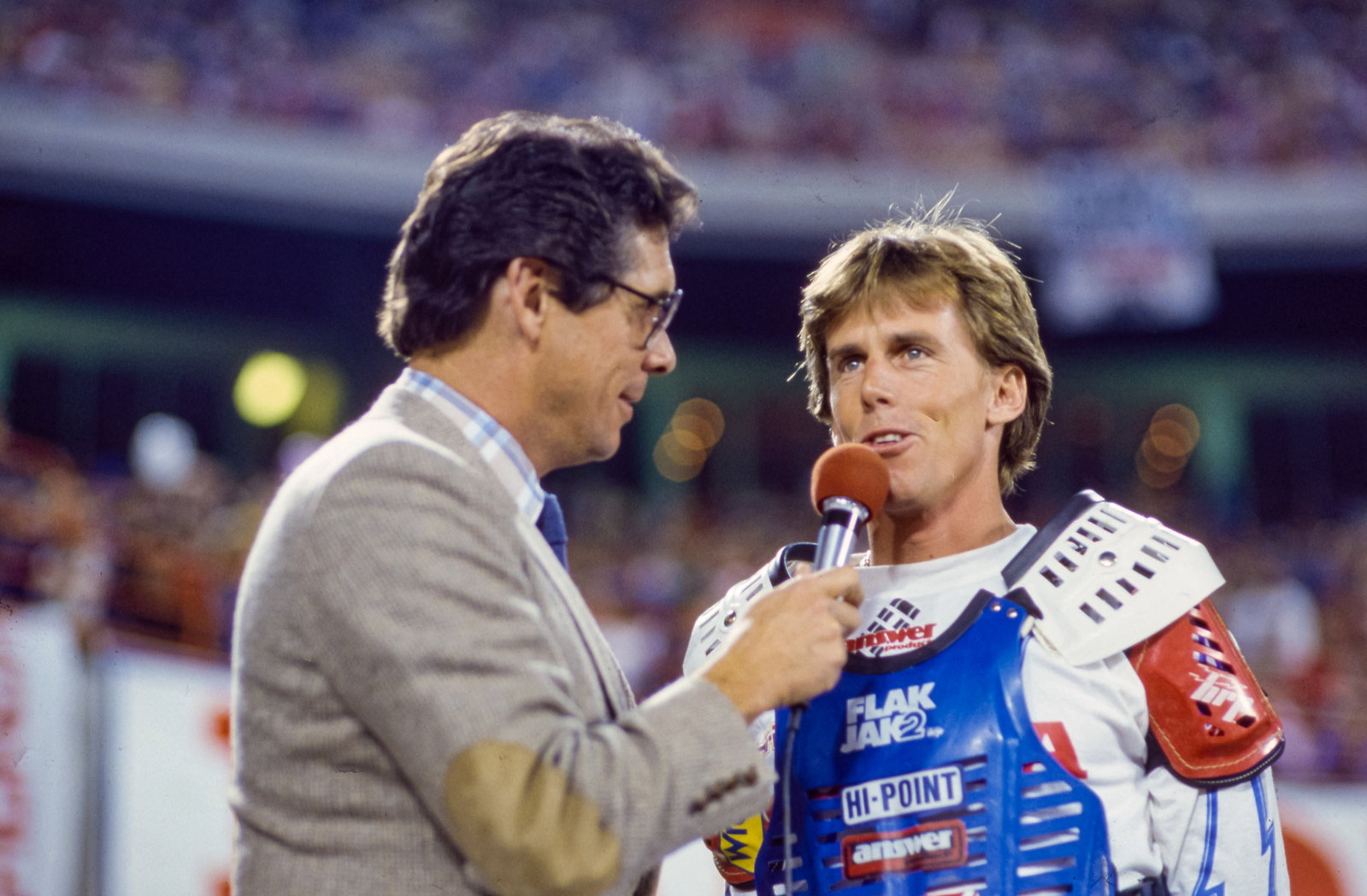 Larry Huffman with Bob Hannah.