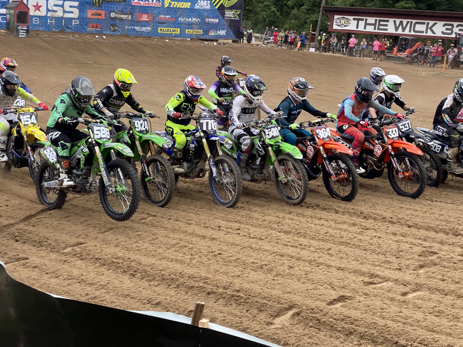 That&rsquo;s Tony Lorusso (778) right before he got squeezed off of the start.