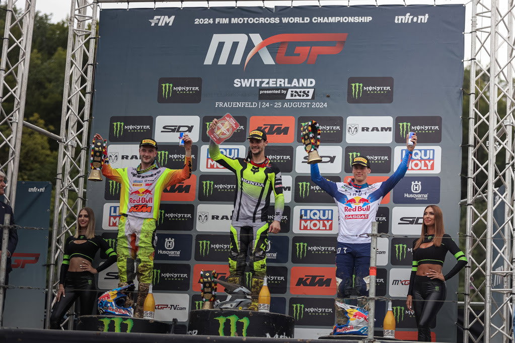 Overall MXGP podium.