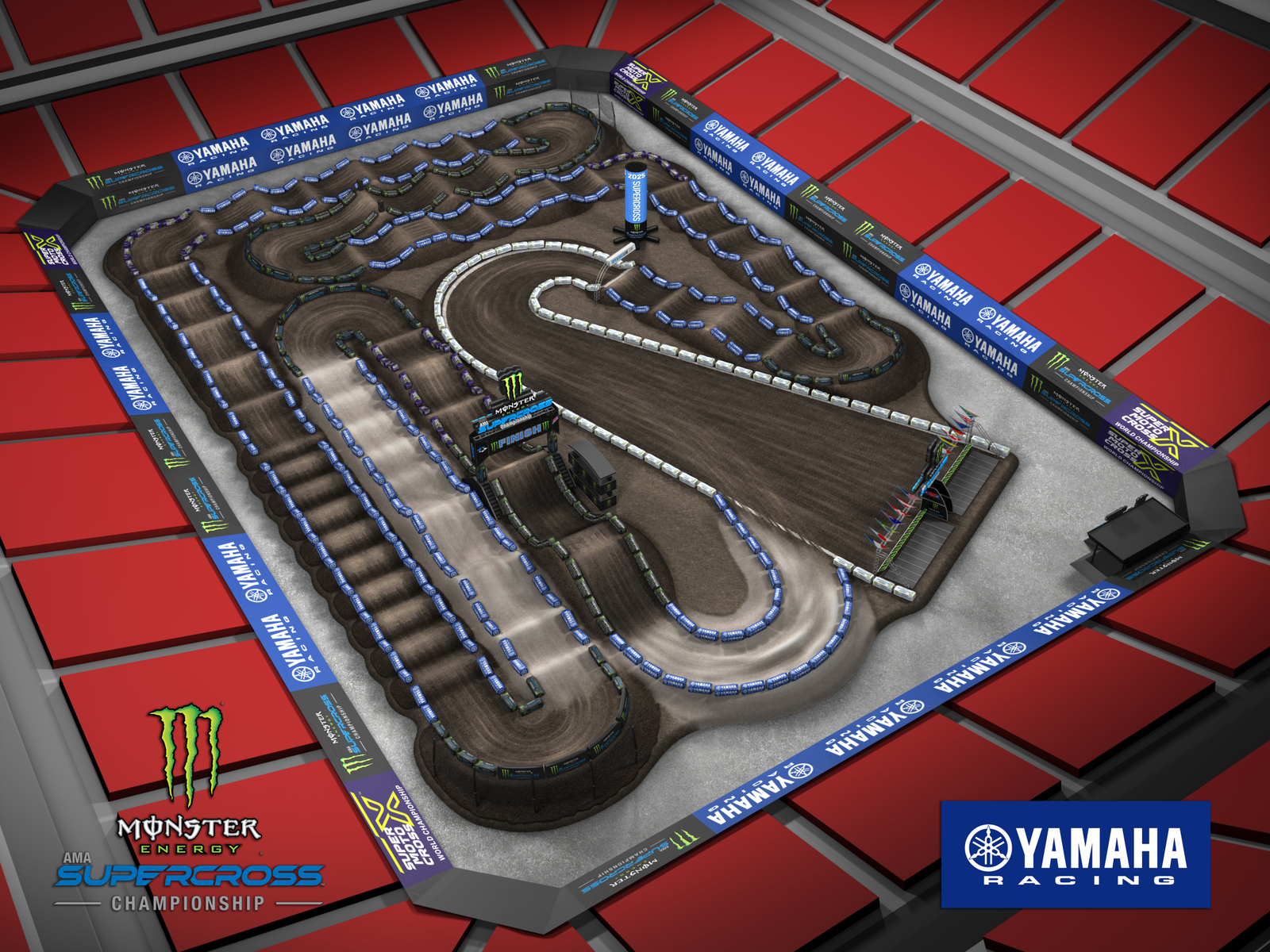 Tampa Supercross track map.