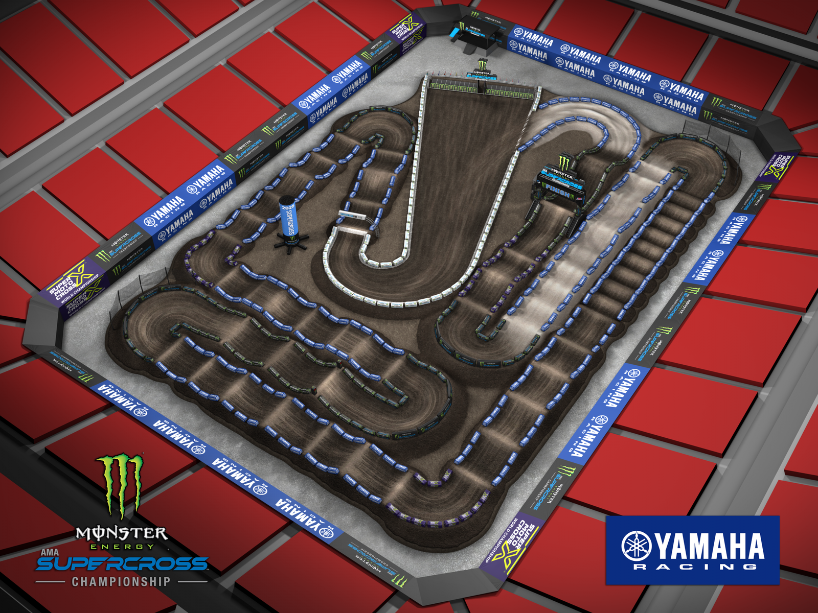 Tampa Supercross track map.
