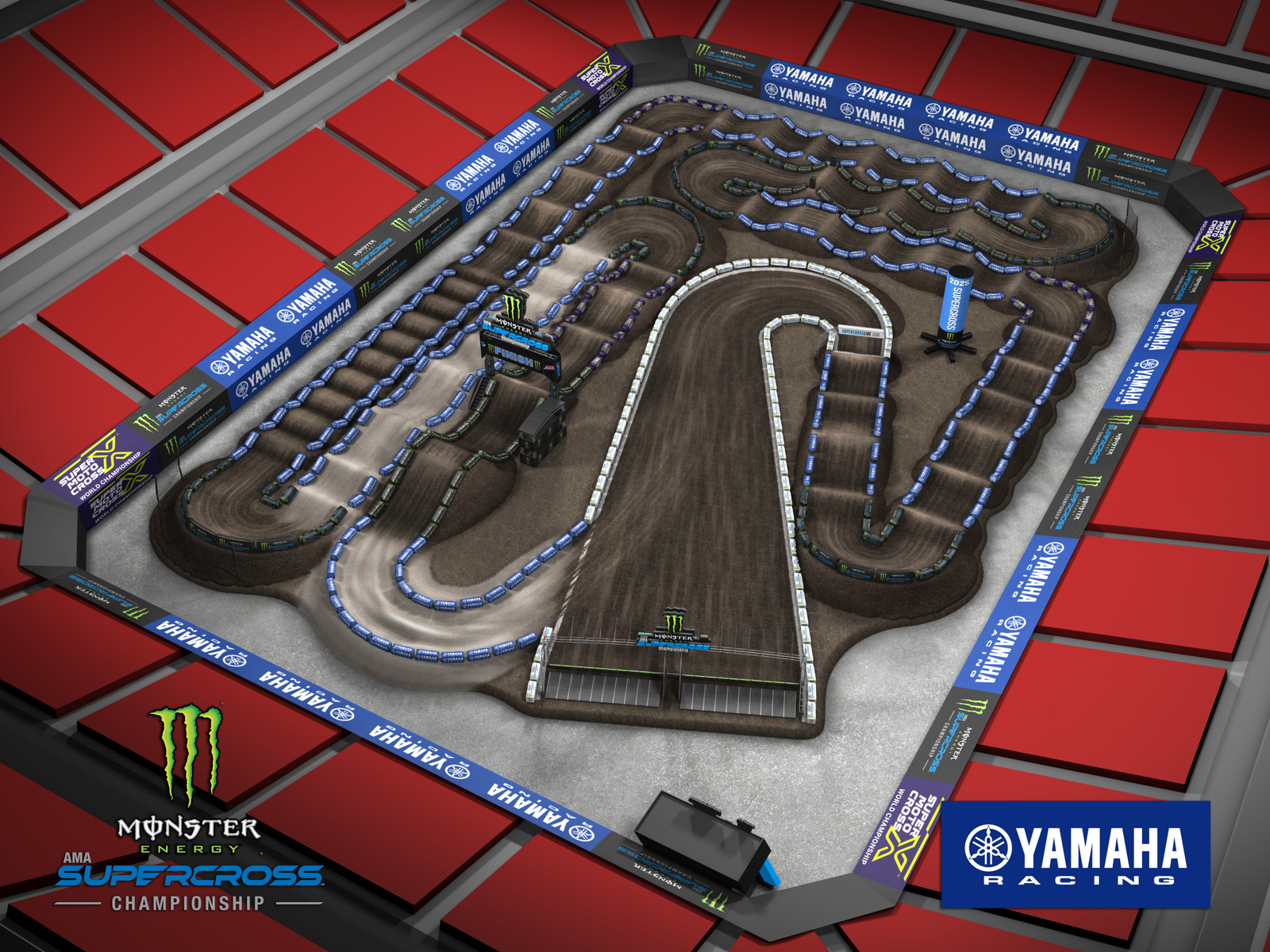Tampa Supercross track map.